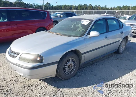 2002 Chevrolet Impala из США, поврежденный, VIN 2G1WF55E929384422